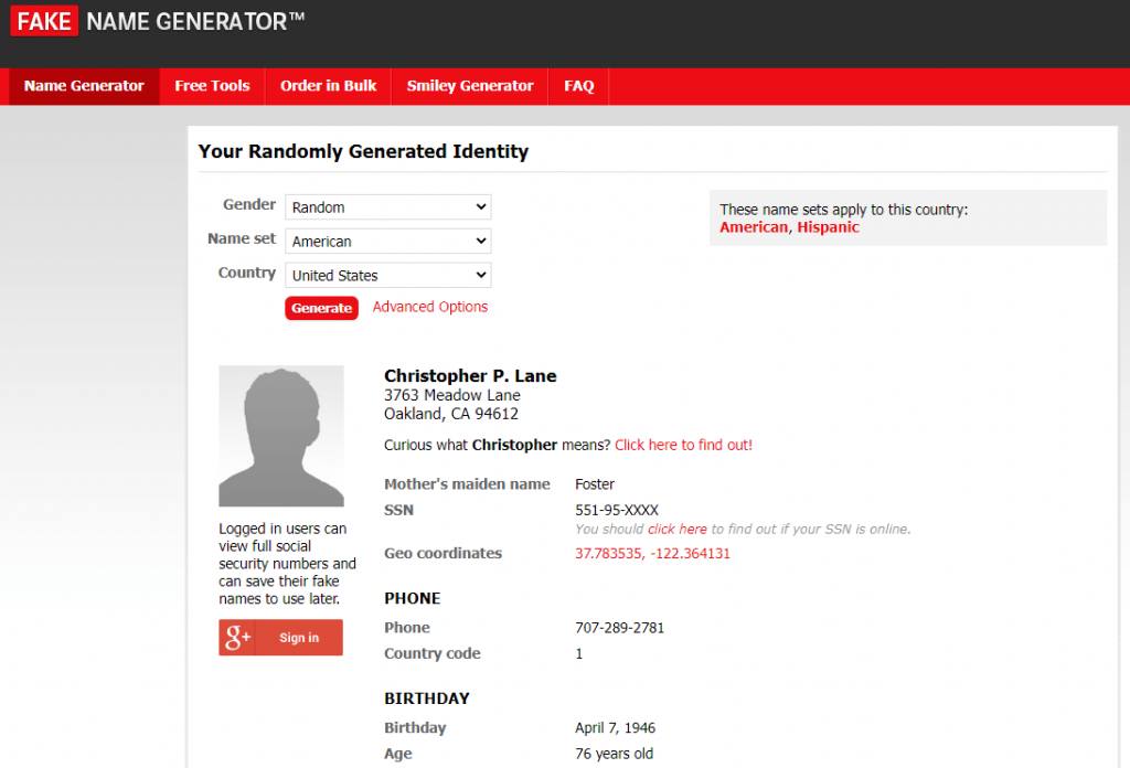 图片[1]-各国互联网虚假身份信息生成器-次元御宅